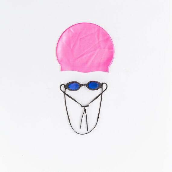Swimming Cap and Goggles